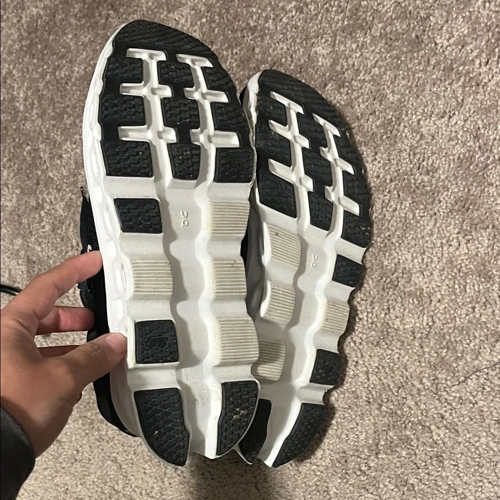 On Running Black and White Sneakers - Picture 3 of 5